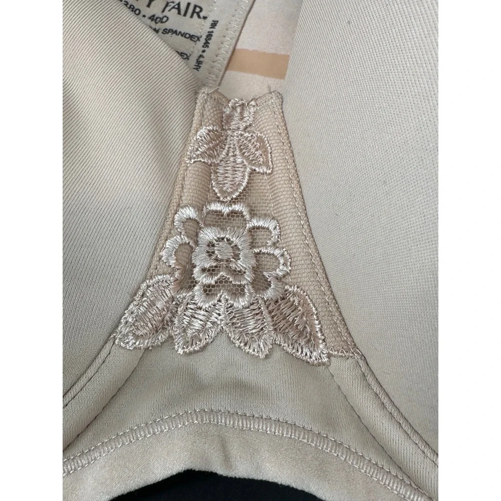 Vanity Fair Beauty Back Strapless Underwire Bra Beige 40D 74380